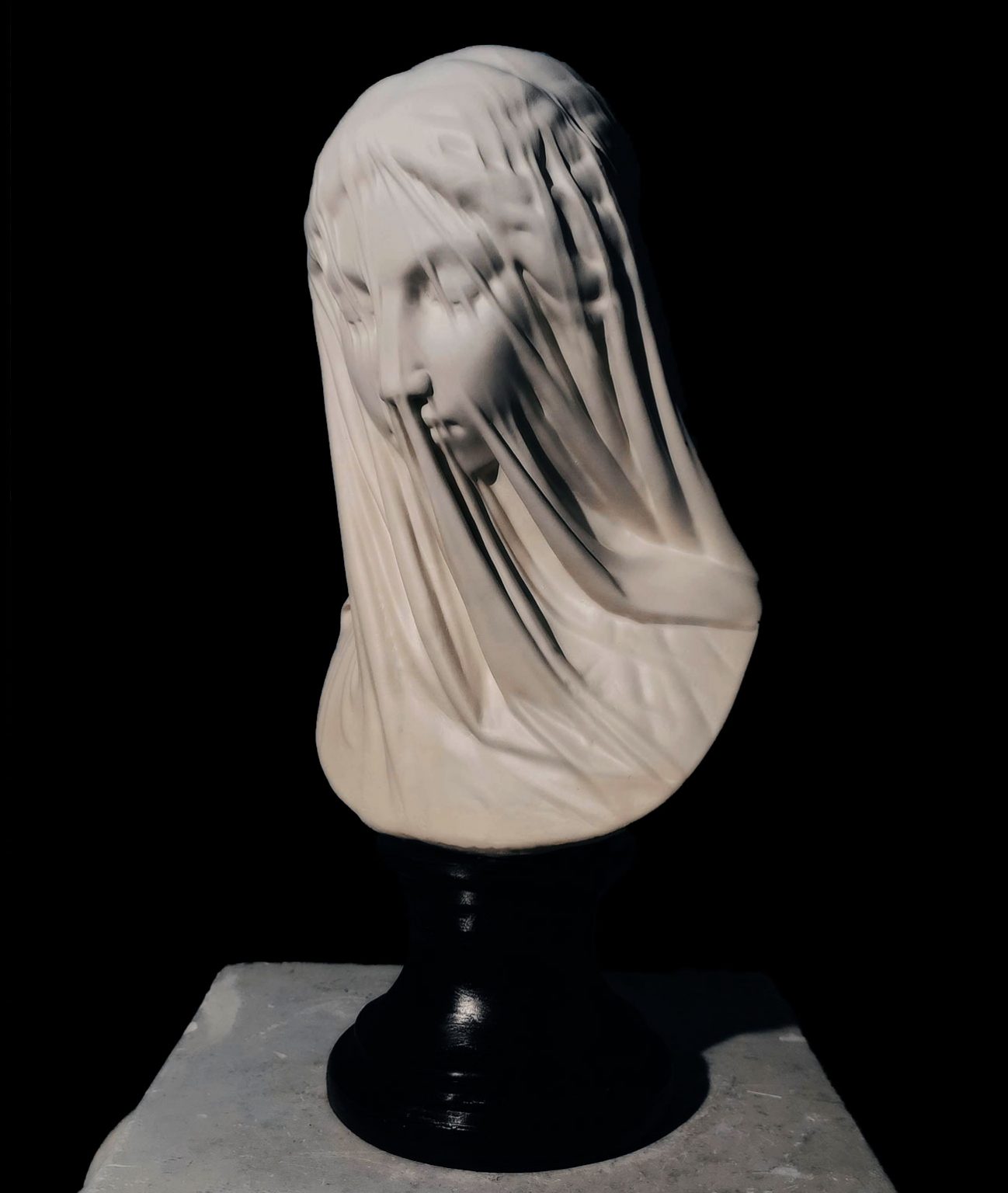 The Veiled Virgin (Giovanni Strazza) Ancestral Sculptures