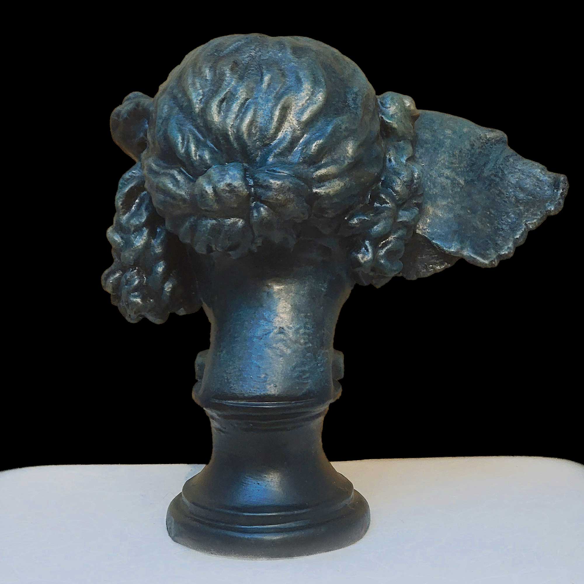 Hypnos Head Bust Sculpture Greek God of Sleep Statue Resin Replica Bronze Finish Classical Mythology Decor - Image 3