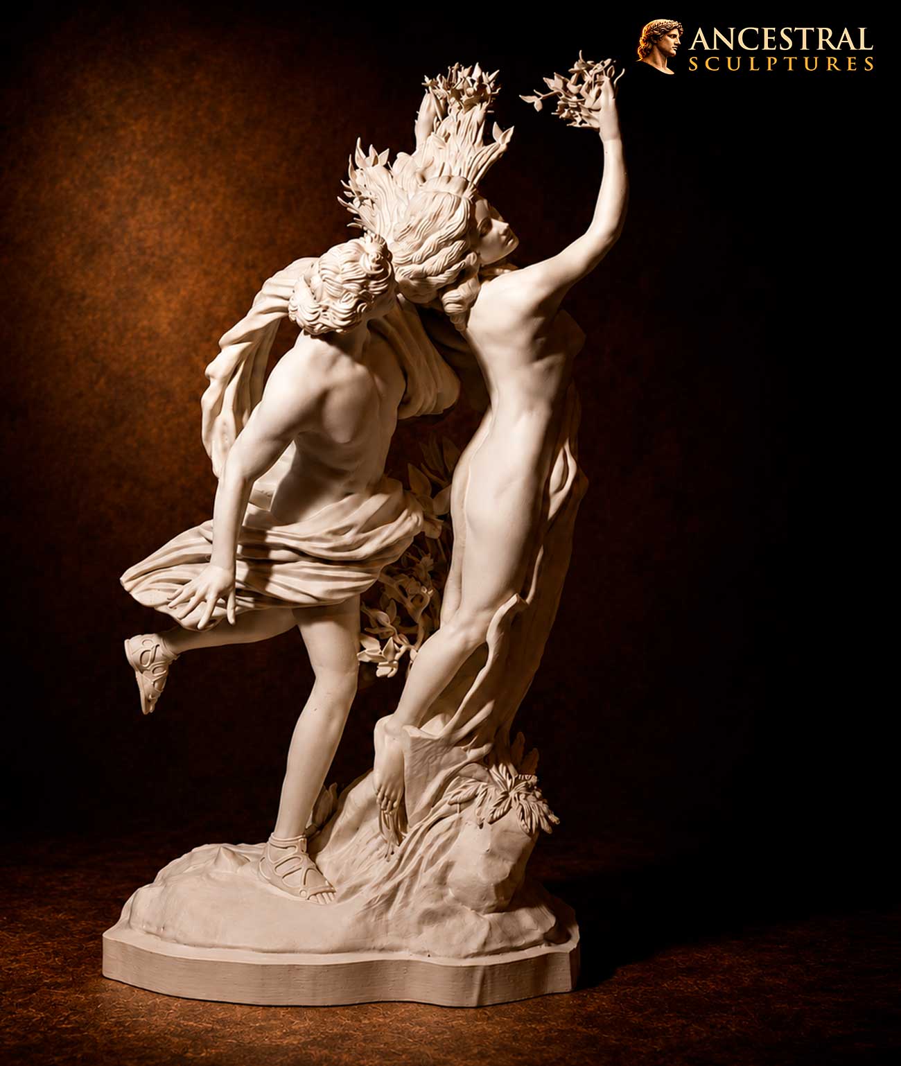 Apollo and Daphne Sculpture by Bernini – Baroque Mythological Statue – Museum Classical Art Decor