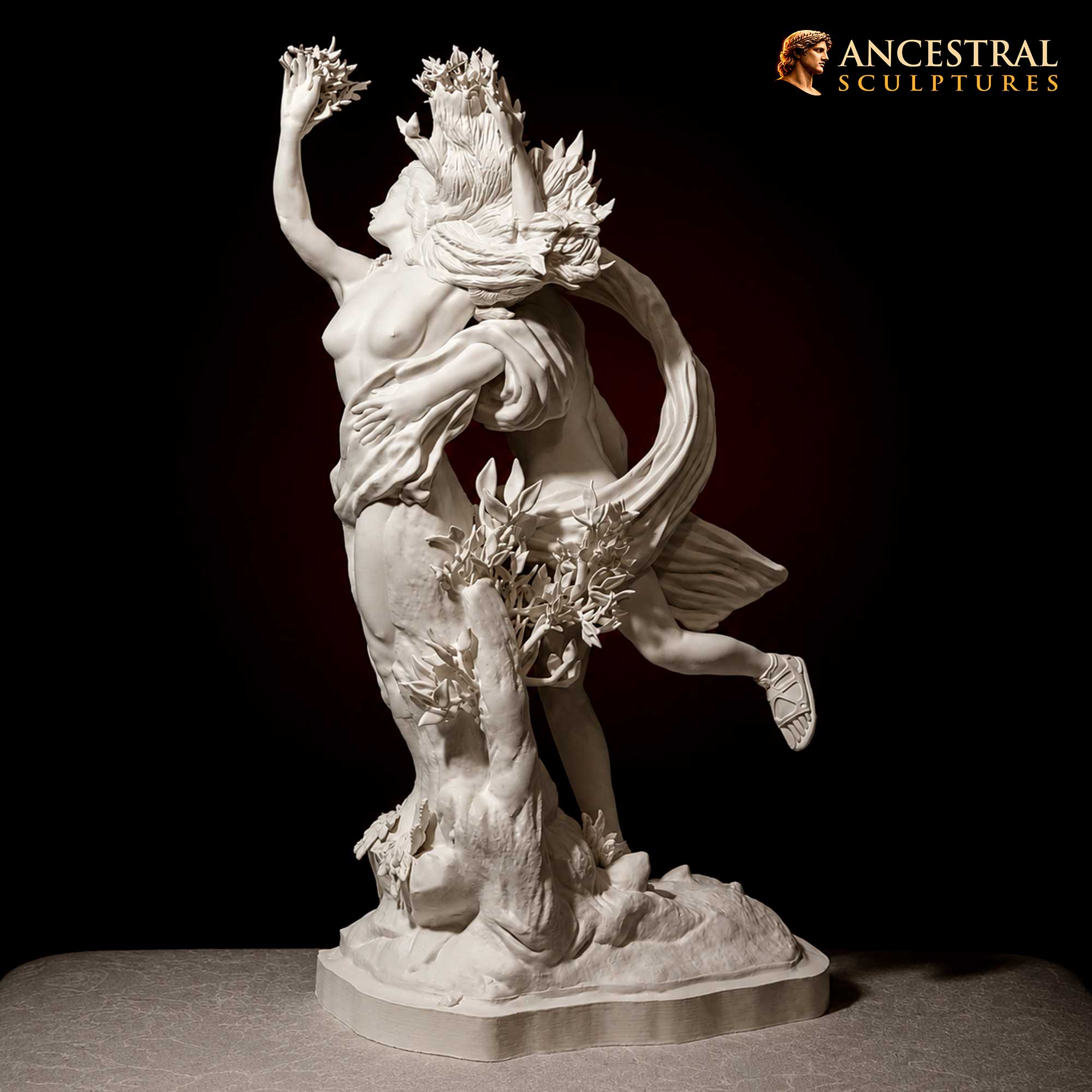 Apollo and Daphne Sculpture by Bernini – Baroque Mythological Statue – Museum Classical Art Decor - Image 2