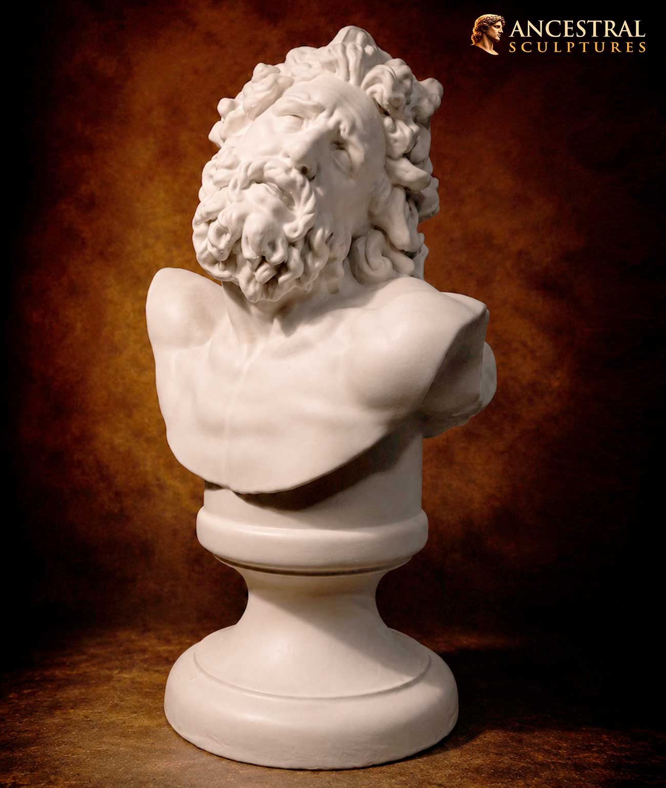 Bust of Laocoön Sculpture – Hellenistic Greek Art Representation | Vatican Museum Masterpiece