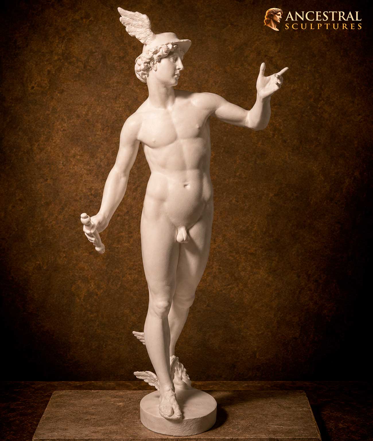 Mercury by Johann Gregor van der Schardt – Historical Reconstruction | Renaissance Sculpture of the Roman Messenger God