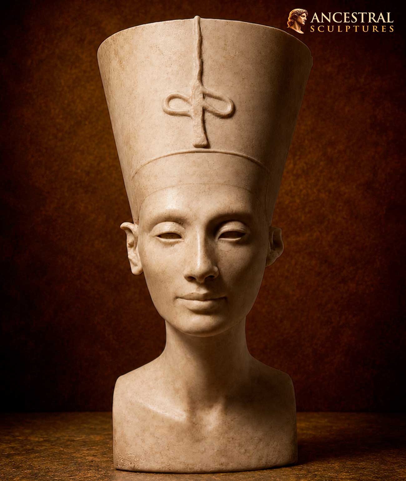 Nefertiti Bust Ancestral Effect – Ancient Egypt Queen Historical Reconstruction | Museum Quality Artwork