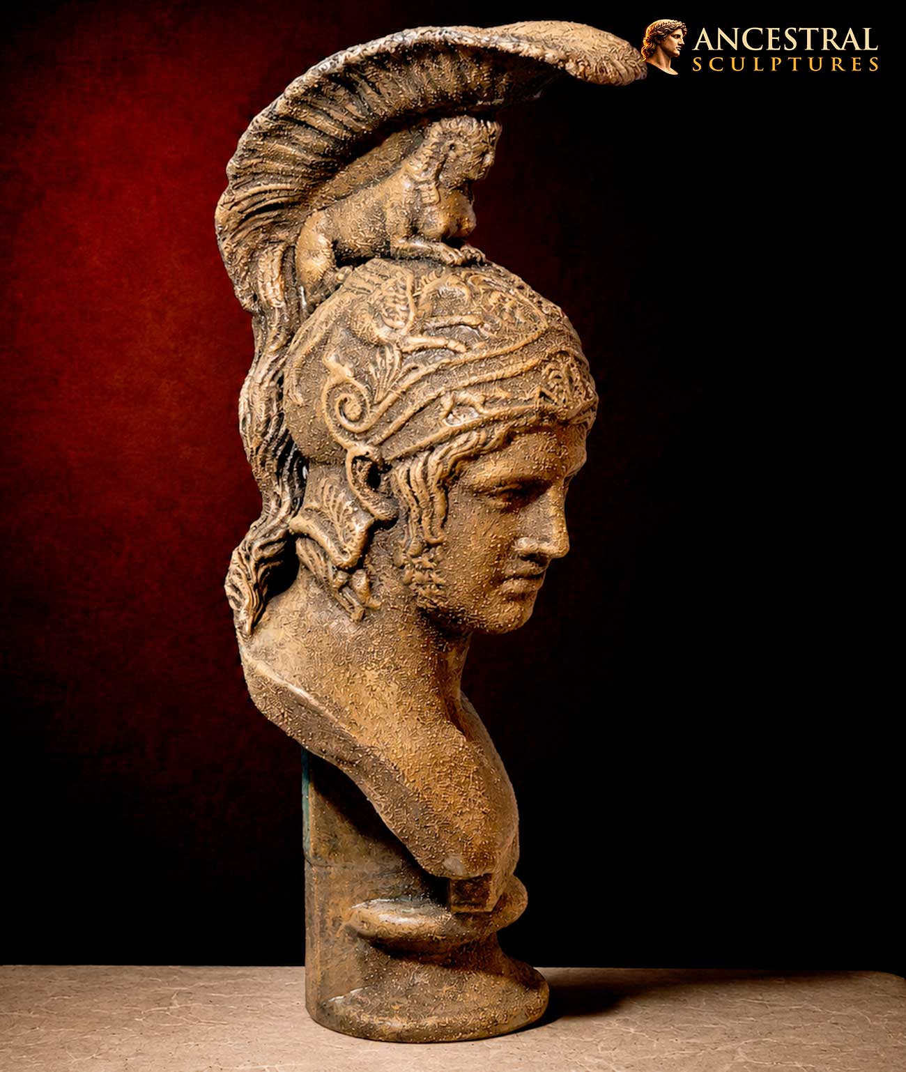 Ares Bust Sculpture – Greek God of War | Ancient Greek Mythology Masterpiece