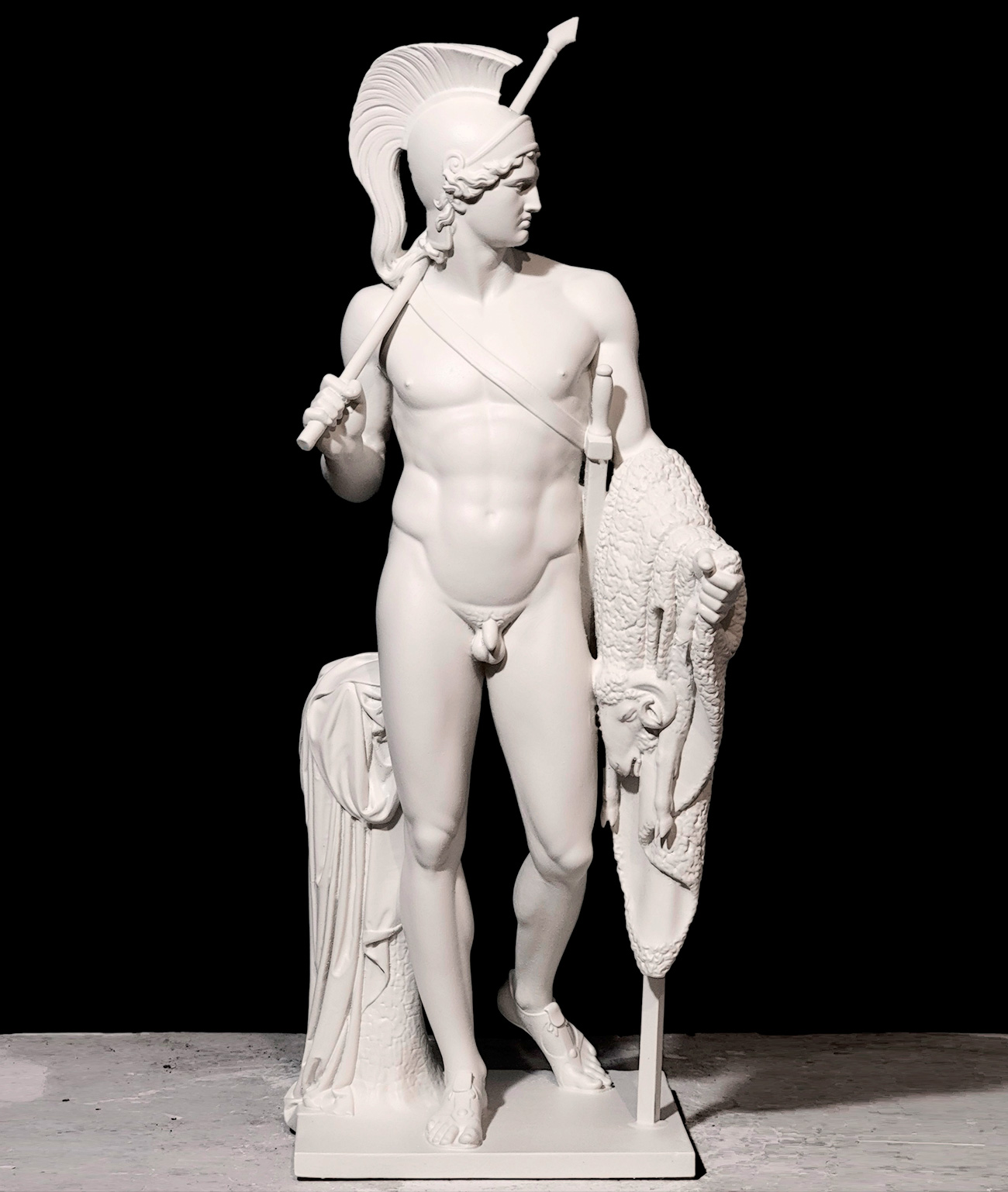 Jason with the Golden Fleece Sculpture Matte White Finish | Greek