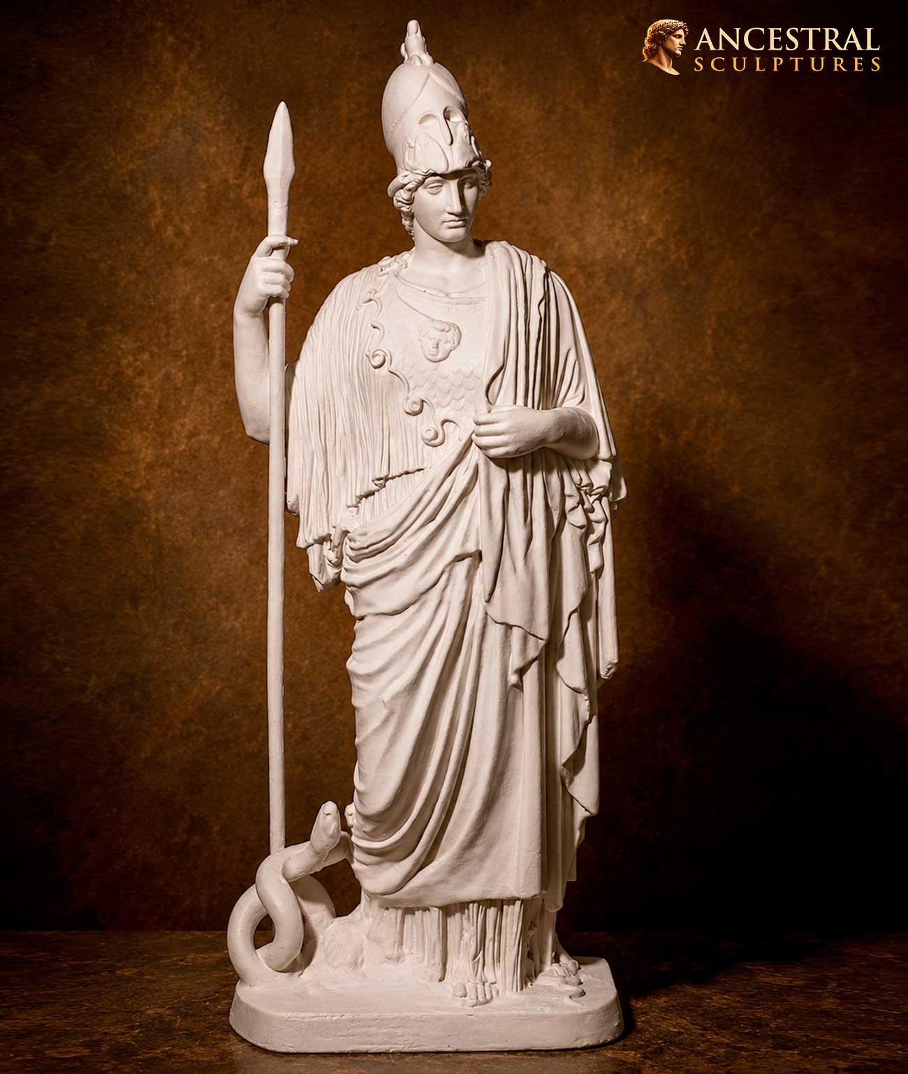 Athena Pallas Giustiniani | Classical Greek Goddess Sculpture | Ancient Roman Artwork of Minerva