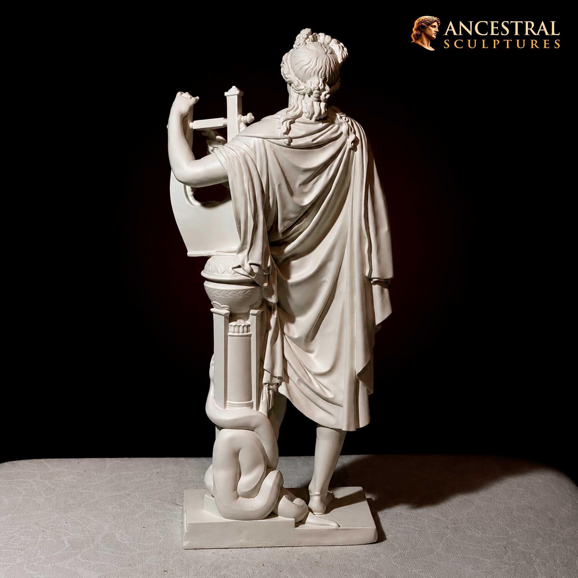 Apollo Kitharoidos Sculpture – Classical Greek God Apollo Statue – Museum Style Art by Bengt Erland Fogelberg - Image 4