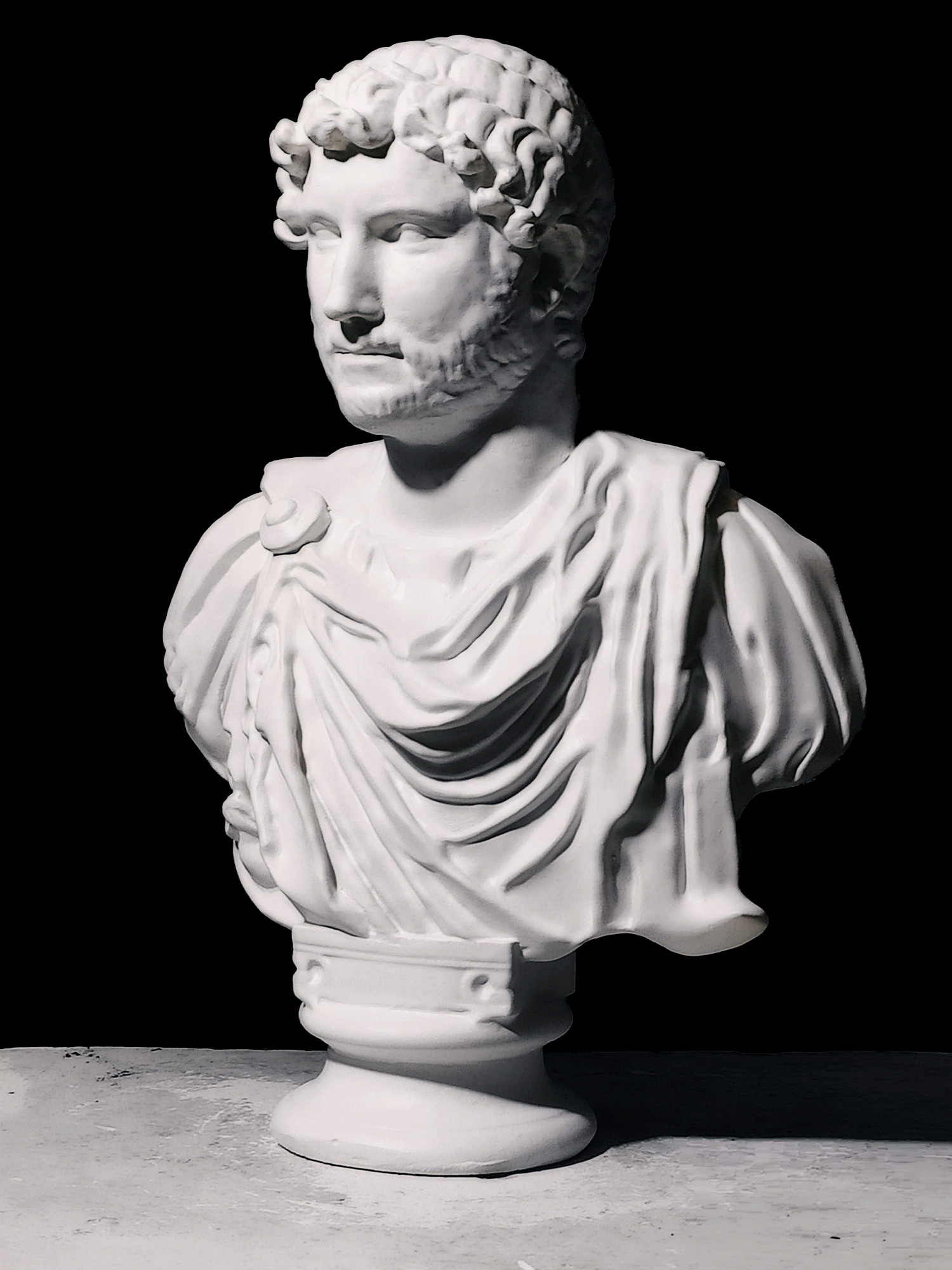 Bust Of Emperor Hadrian Classical Roman Sculpture Ancient Roman Art 