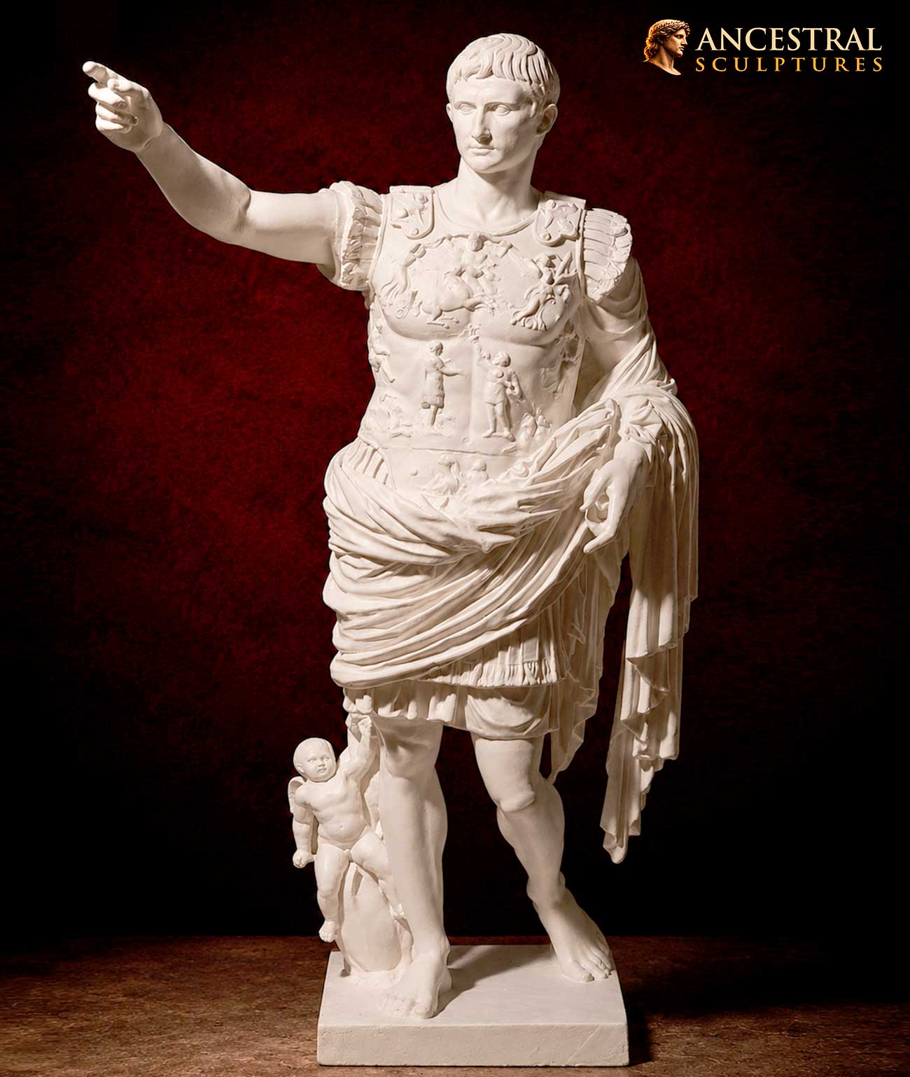 Augustus of Prima Porta Statue | Roman Emperor Sculpture | Ancient Rome Art | Imperial Roman Masterpiece