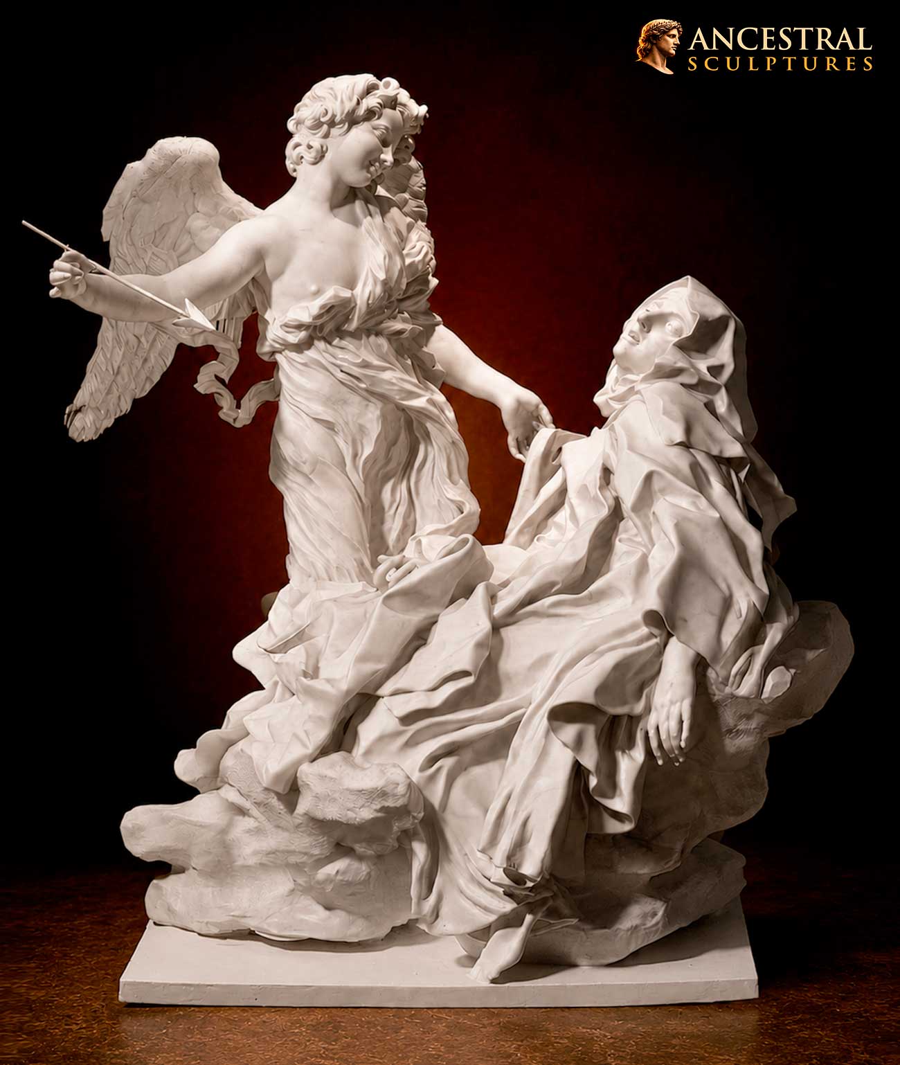 The Ecstasy of Saint Teresa, Bernini. High quality resin. Exact replica
