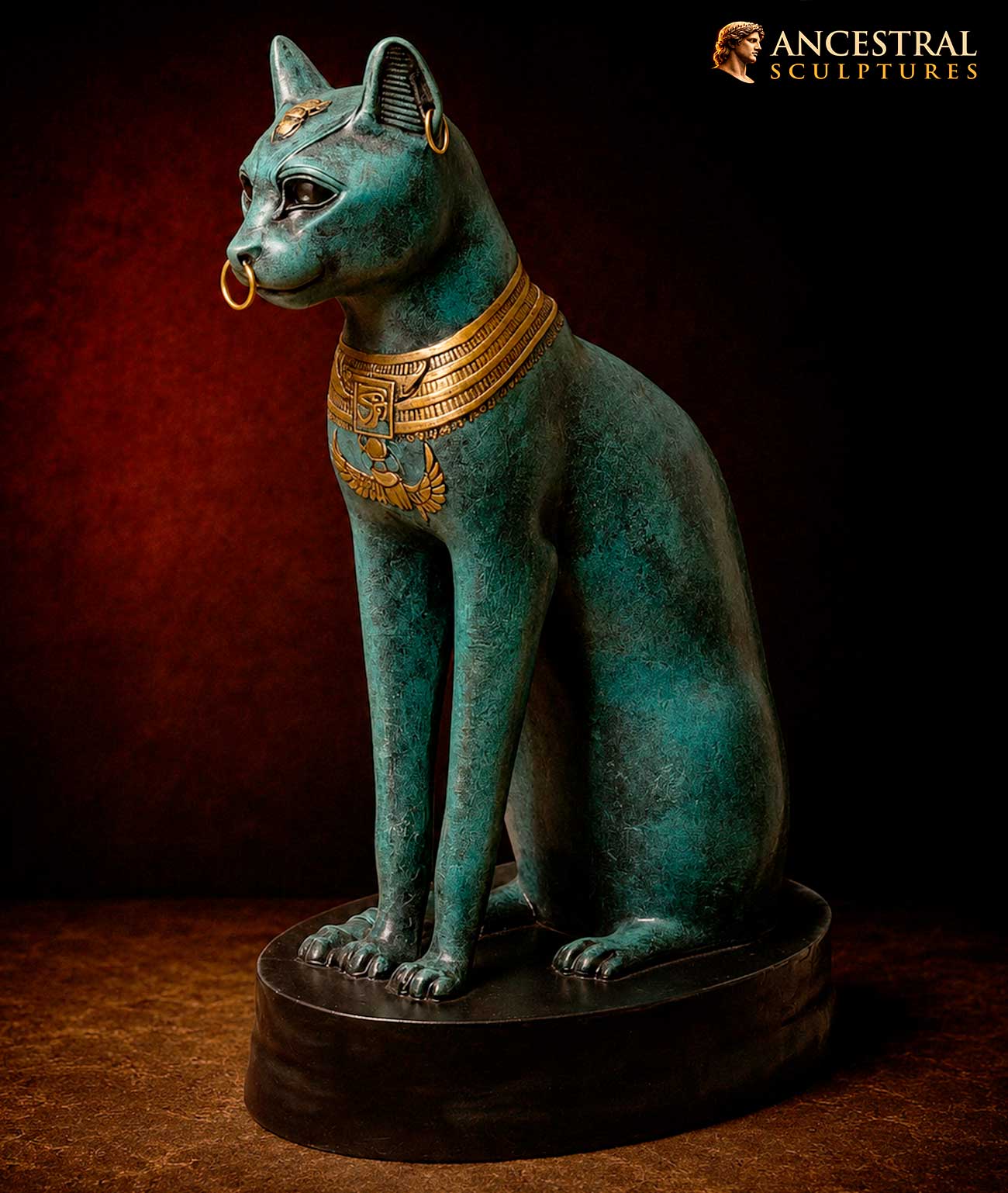 Gayer-Anderson Cat at The British Museum (Bastet) . Late Period. Exact replica