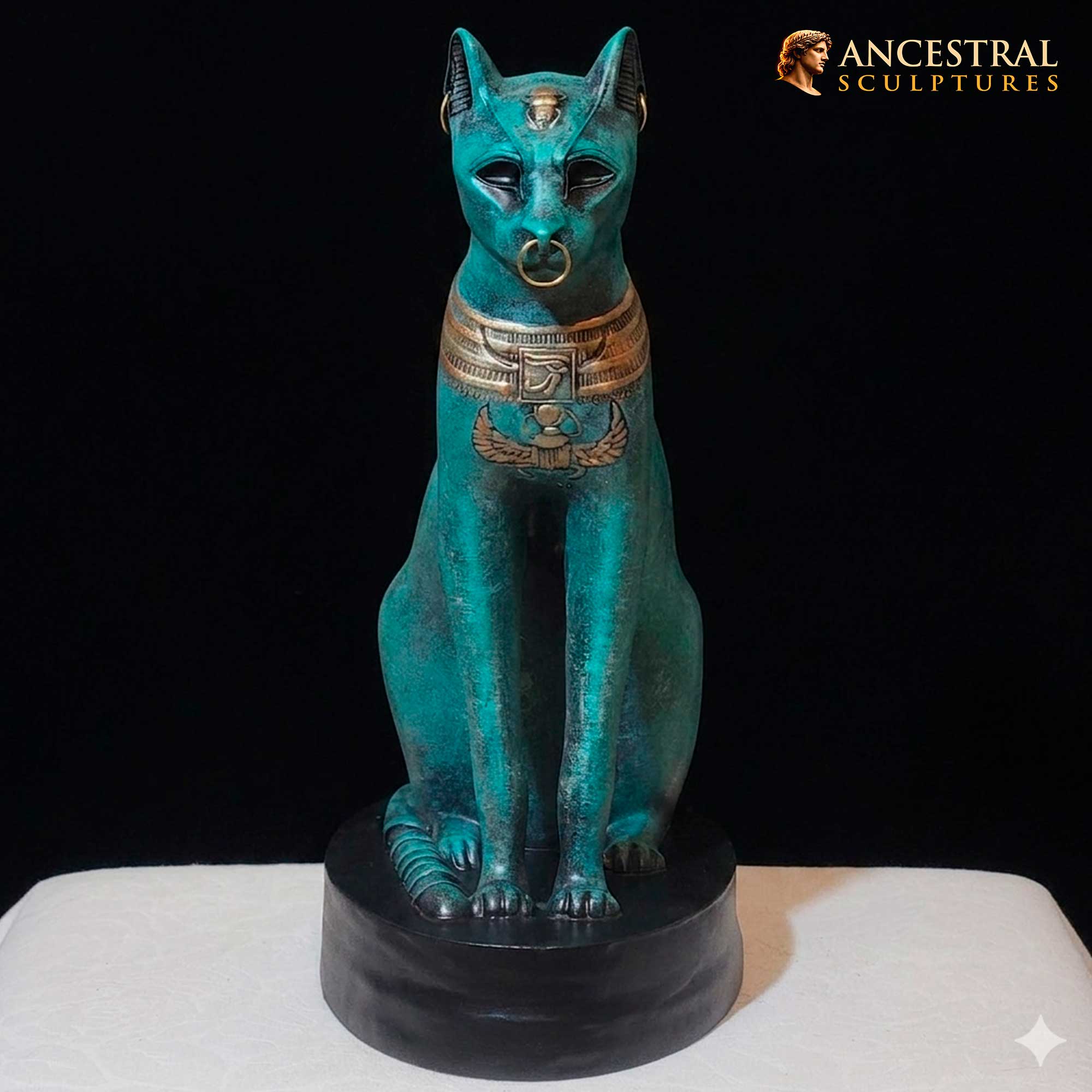 Gayer-Anderson Cat at The British Museum (Bastet) . Late Period. Exact replica - Image 4