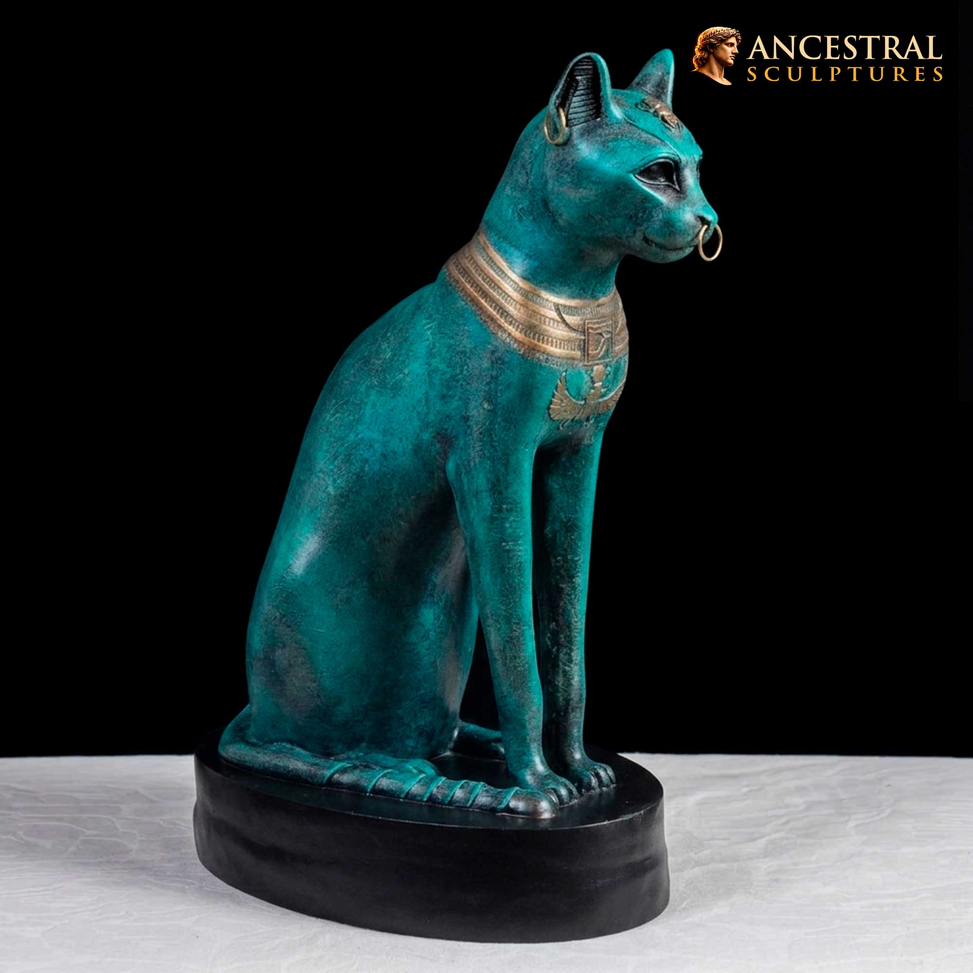 Gayer-Anderson Cat at The British Museum (Bastet) . Late Period. Exact replica - Image 3
