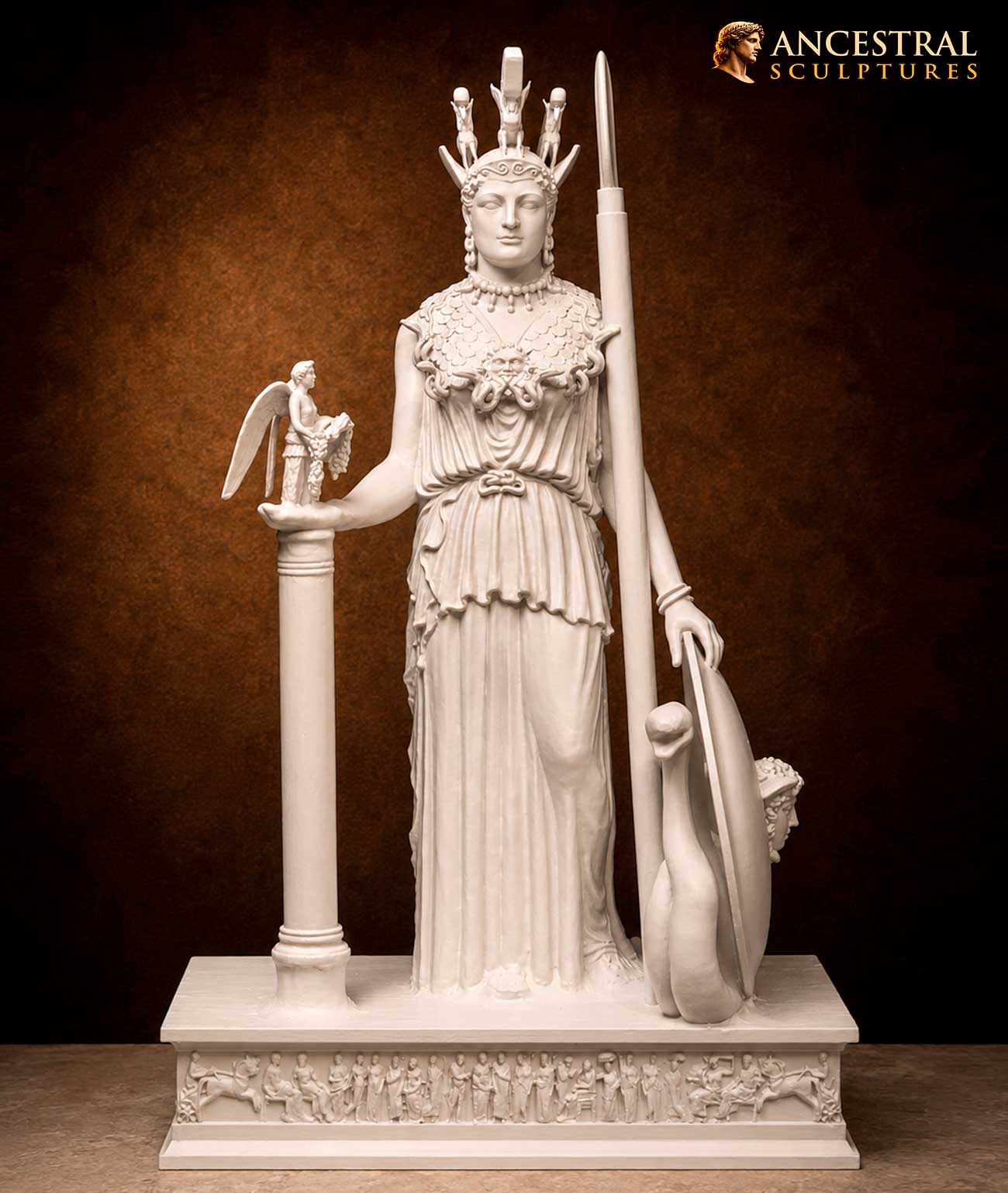 Athena Parthenos Statue – Monumental Greek Masterpiece Museum Sculpture