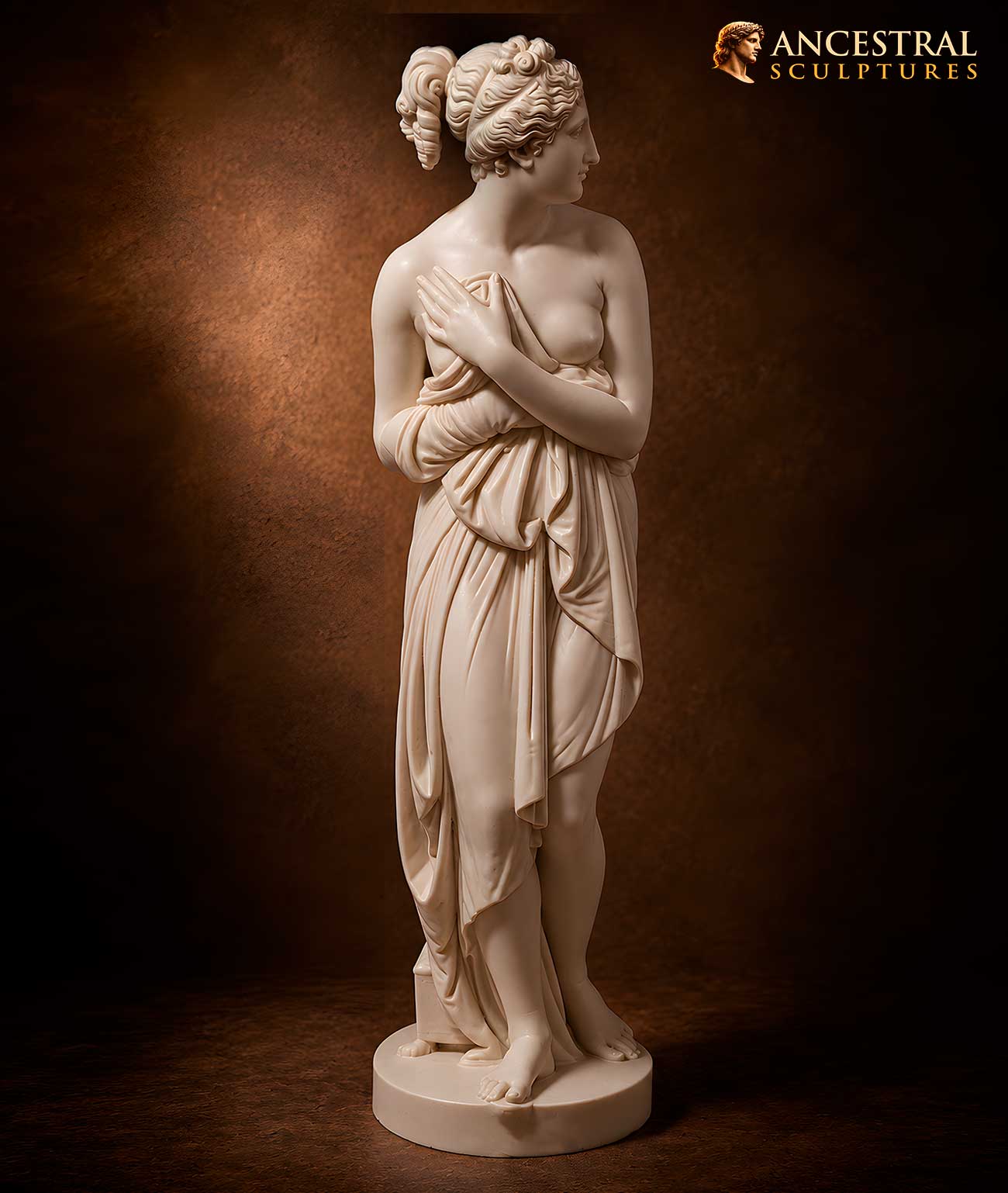Venus Italica by Antonio Canova | White Malta Marble Effect | High-Quality Filled Resin Statue | Neoclassical Classical Art Sculpture
