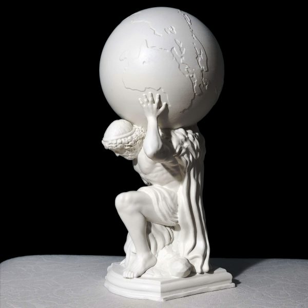 Farnese Atlas Sculpture | Atlas Statue with Celestial Globe | Classical Greek Titan | Mythological Resin Replica | Handmade Décor - Imagen 3