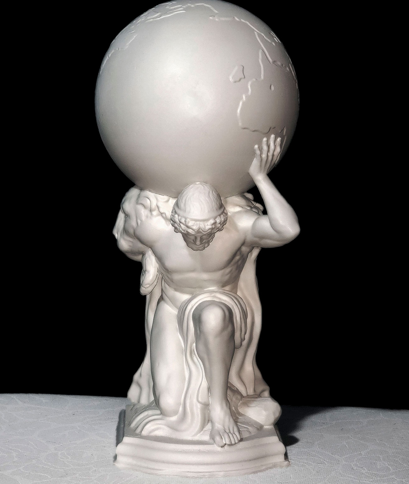 Farnese Atlas Sculpture | Atlas Statue with Celestial Globe | Classical Greek Titan | Mythological Resin Replica | Handmade Décor