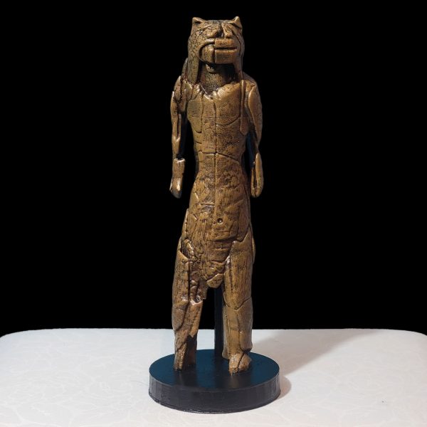 Lion Man of Hohlenstein-Stadel | Paleolithic replica in resin | Prehistoric sculpture, cave art, mythical figure, museum reproduction - Imagen 5