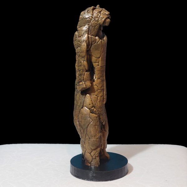 Lion Man of Hohlenstein-Stadel | Paleolithic replica in resin | Prehistoric sculpture, cave art, mythical figure, museum reproduction - Imagen 2