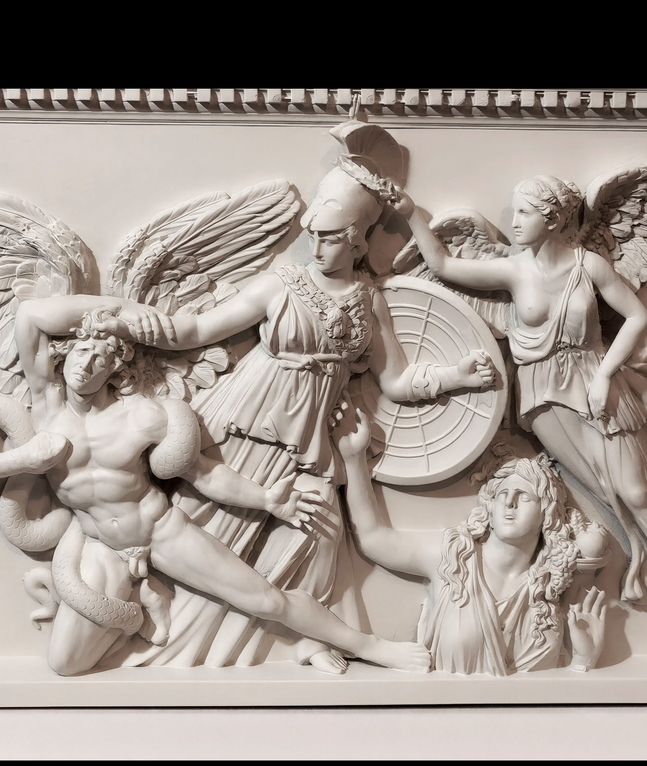 Reconstruction of Pergamon Athena Relief – Museum-Quality Greek Mythology Wall Sculpture – Handmade Resin Replica – Classical Art 3D Print