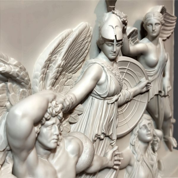 Reconstruction of Pergamon Athena Relief – Museum-Quality Greek Mythology Wall Sculpture – Handmade Resin Replica – Classical Art 3D Print - Imagen 3