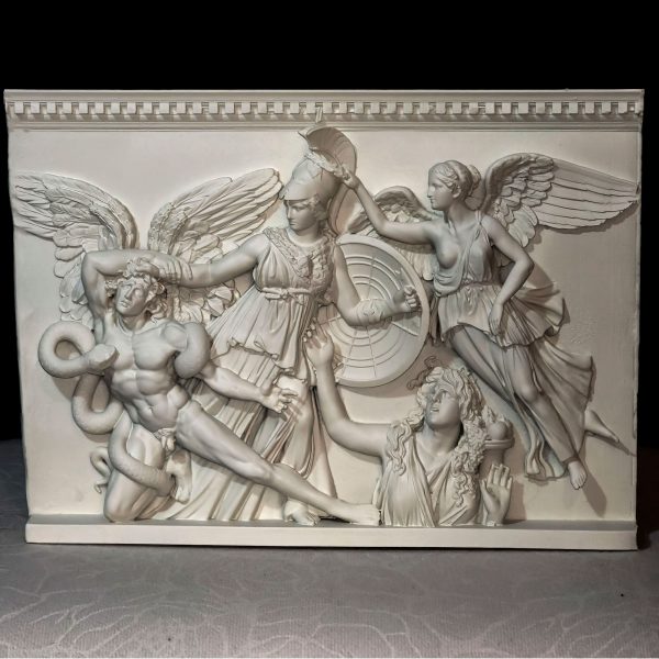 Reconstruction of Pergamon Athena Relief – Museum-Quality Greek Mythology Wall Sculpture – Handmade Resin Replica – Classical Art 3D Print - Imagen 2