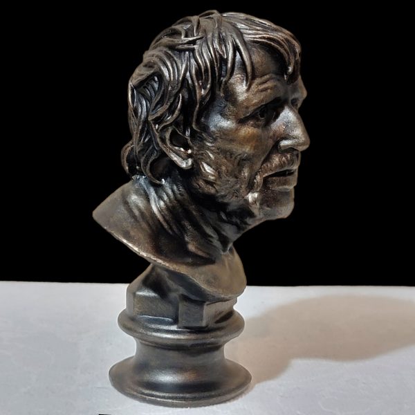 Pseudo-Seneca Bust | Hesiod Portrait 45 cm | Exact Replica in High-Quality Resin with Bronze Finish - Imagen 4