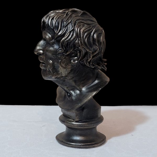 Pseudo-Seneca Bust | Hesiod Portrait 45 cm | Exact Replica in High-Quality Resin with Bronze Finish - Imagen 3