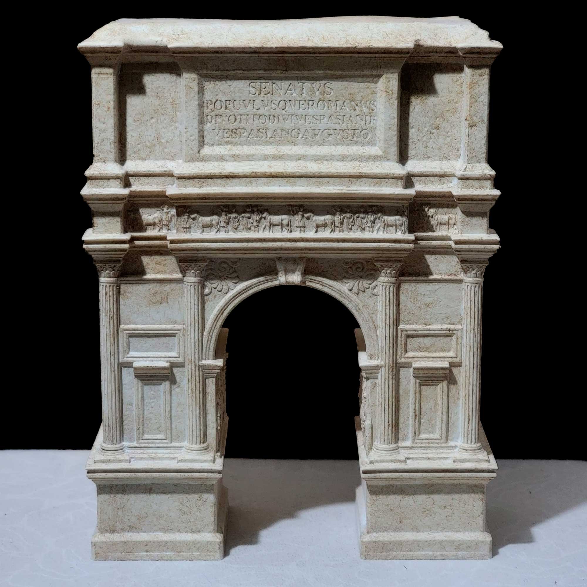 Arch of Titus Replica – Roman Triumphal Arch – Ancient Rome Architectural Model – Resin - Miniature Classical Sculpture – Ancestral finish - Image 6
