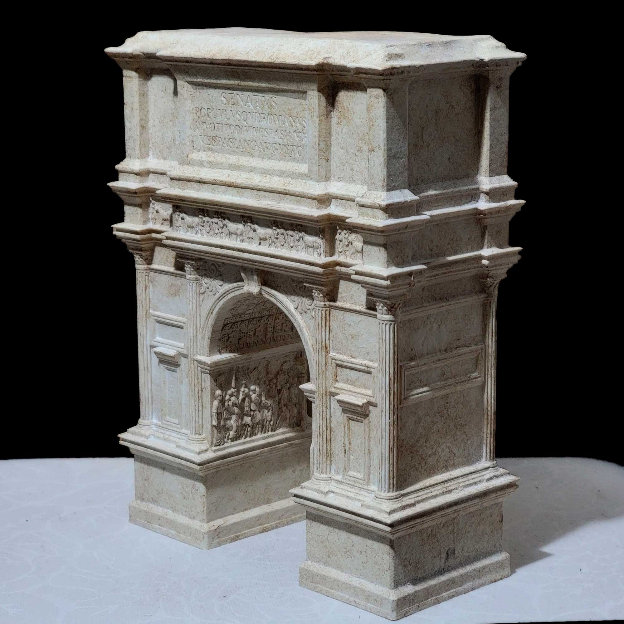 Arch of Titus Replica – Roman Triumphal Arch – Ancient Rome Architectural Model – Resin - Miniature Classical Sculpture – Ancestral finish - Image 5