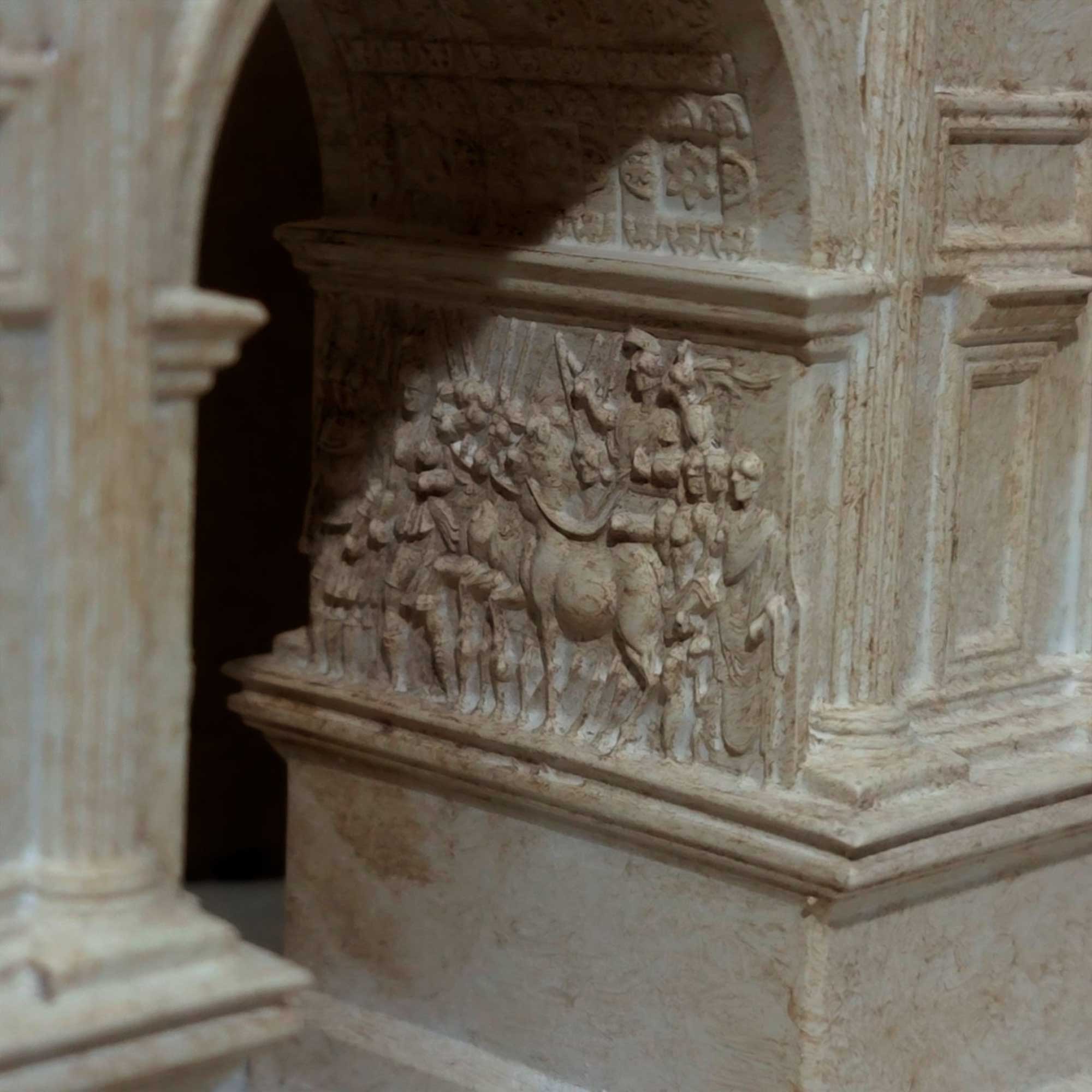 Arch of Titus Replica – Roman Triumphal Arch – Ancient Rome Architectural Model – Resin - Miniature Classical Sculpture – Ancestral finish - Image 3