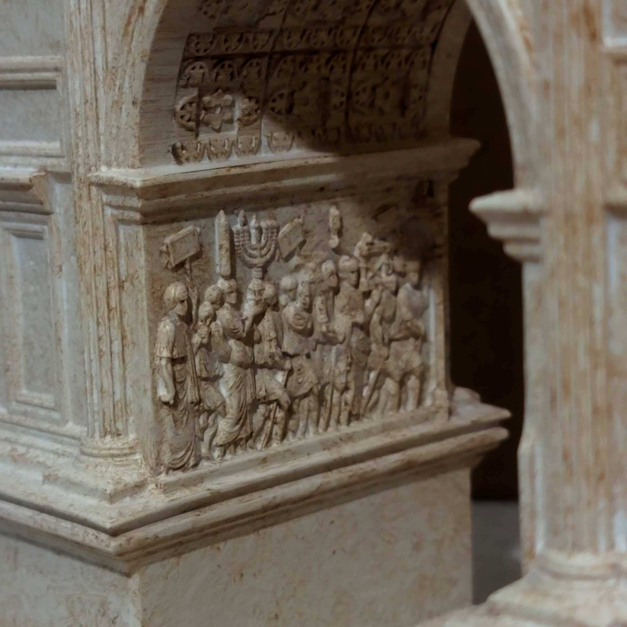 Arch of Titus Replica – Roman Triumphal Arch – Ancient Rome Architectural Model – Resin - Miniature Classical Sculpture – Ancestral finish - Image 2
