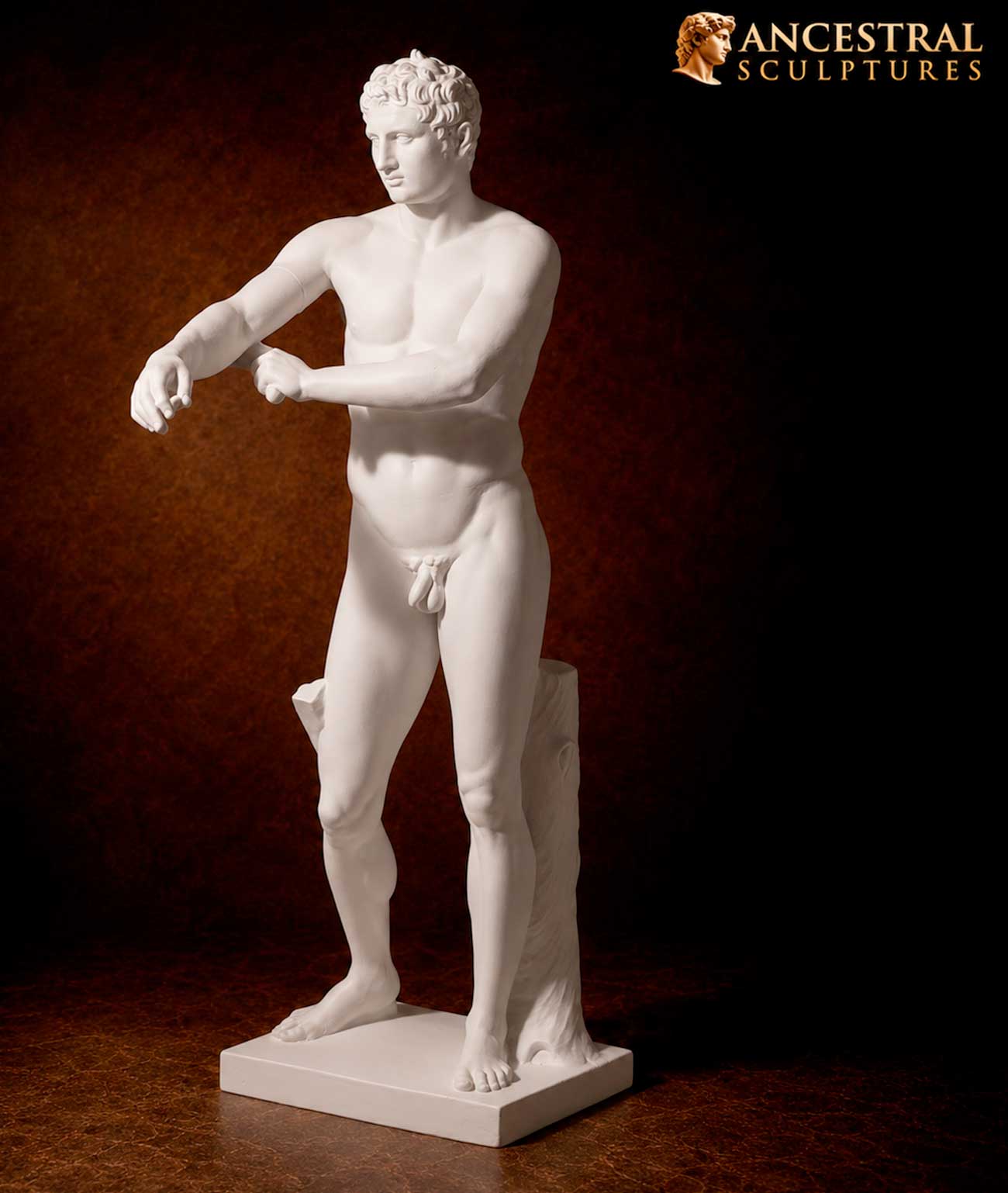 Apoxyomenos by Lysippos | Classical Greek Athlete Sculpture | Roman Art Statue | Museum Style Sculpture | Ancient Art Home Decor