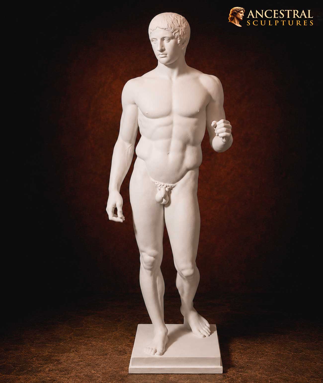 Doryphoros Sculpture by Polykleitos – Matte White Greek Statue – Classical Greek Art Decor – Spear Bearer Replica
