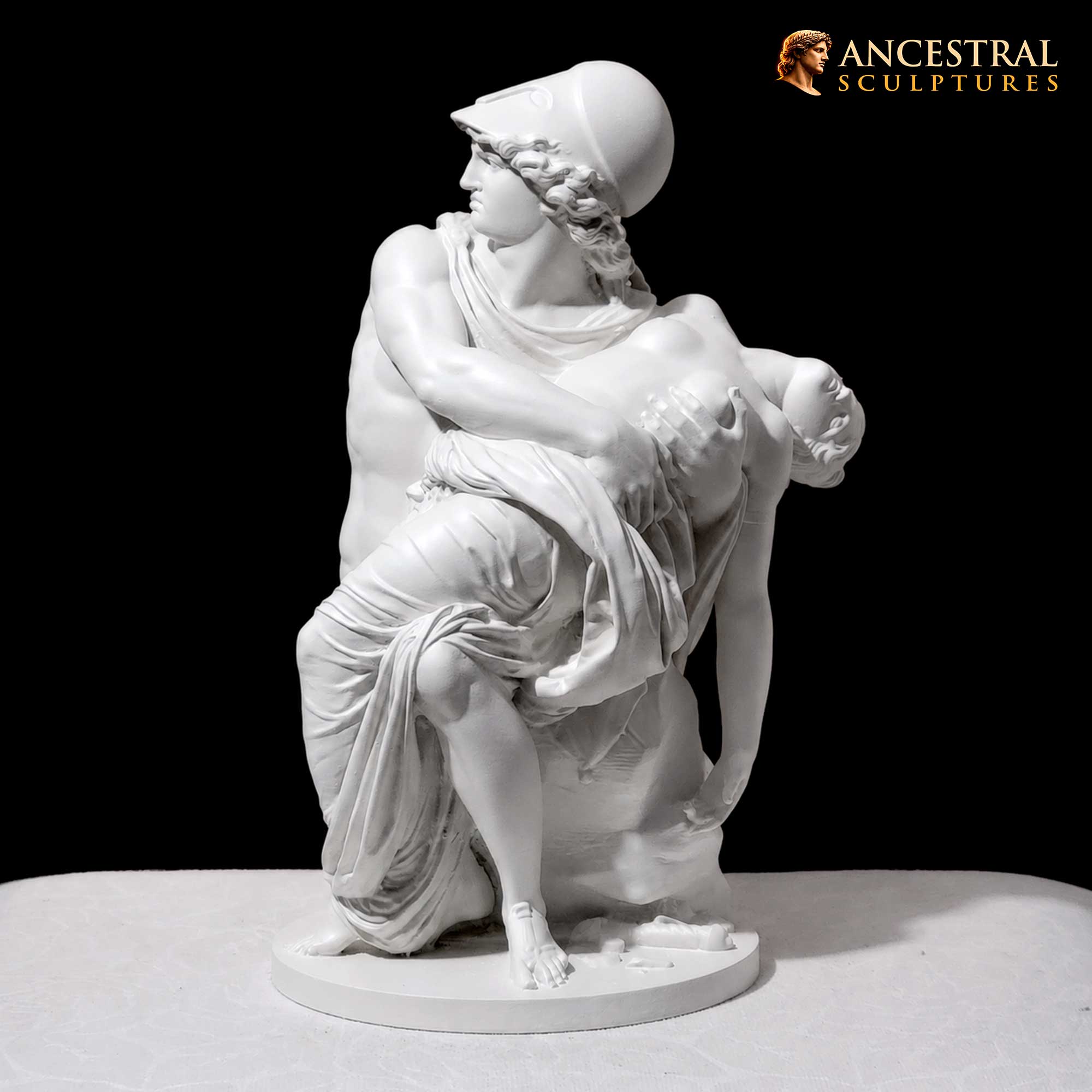 Mars and Venus Statue – After Johan Tobias Sergel | Neoclassical Mythology Sculpture - Image 2