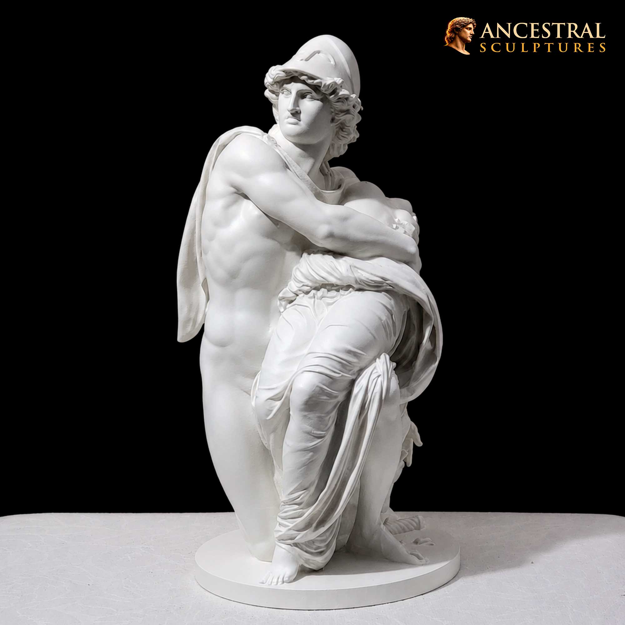 Mars and Venus Statue – After Johan Tobias Sergel | Neoclassical Mythology Sculpture - Image 4