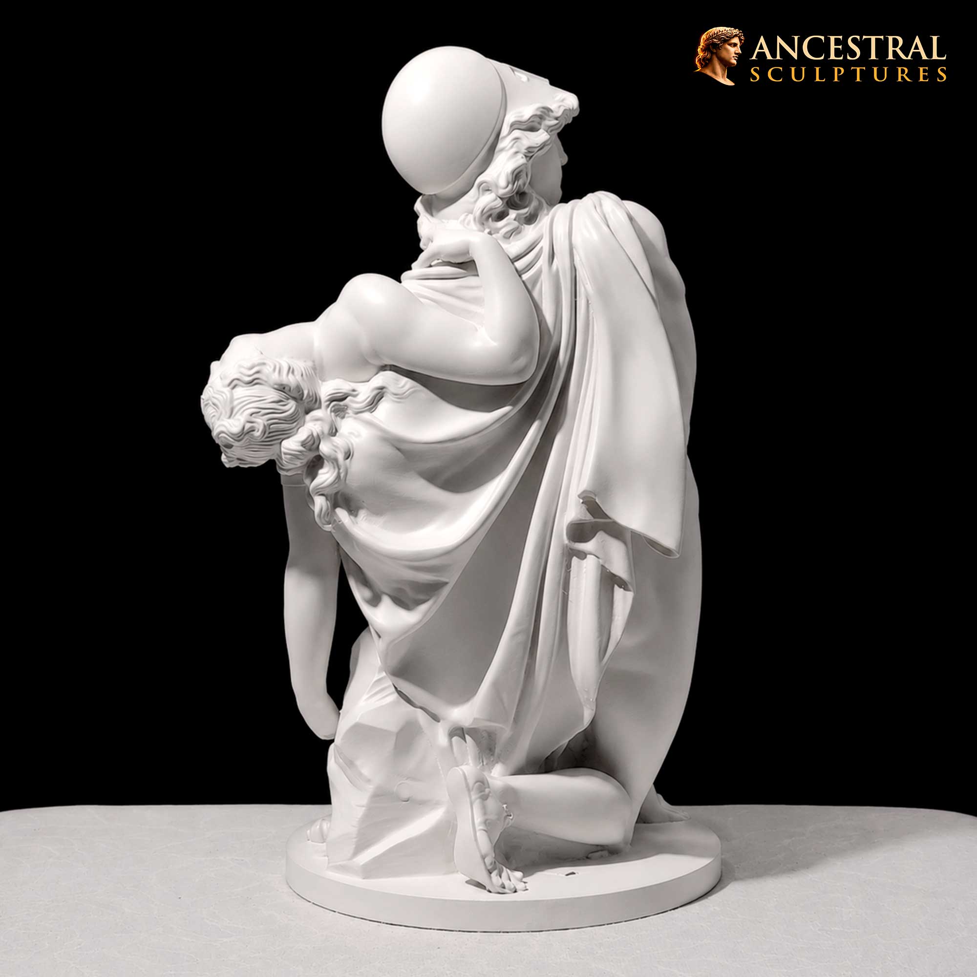 Mars and Venus Statue – After Johan Tobias Sergel | Neoclassical Mythology Sculpture - Image 3