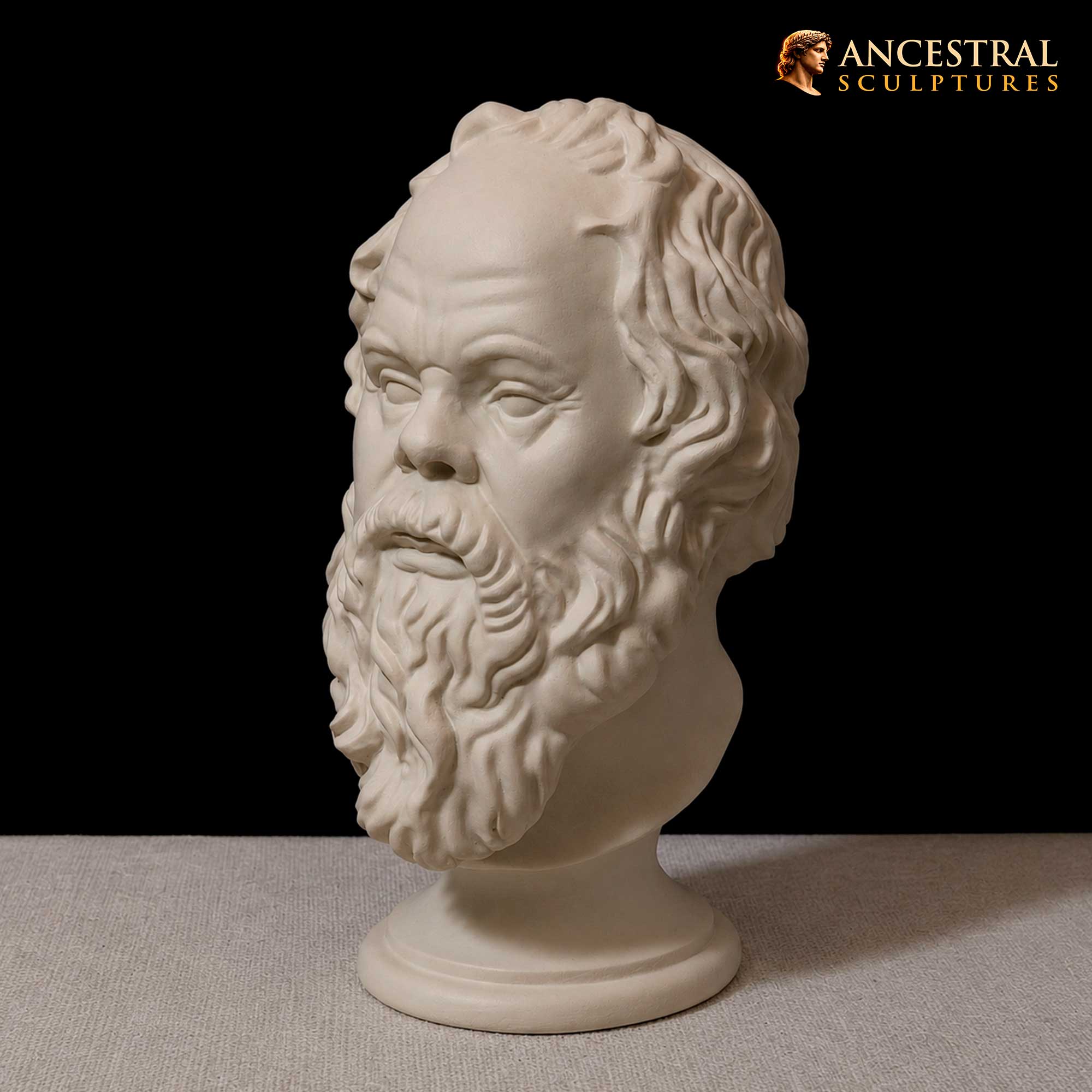 Socrates Bust from the Louvre Museum | Ancient Greek Philosopher Sculpture after Lysippos | Classical Hellenic Artwork - Image 3