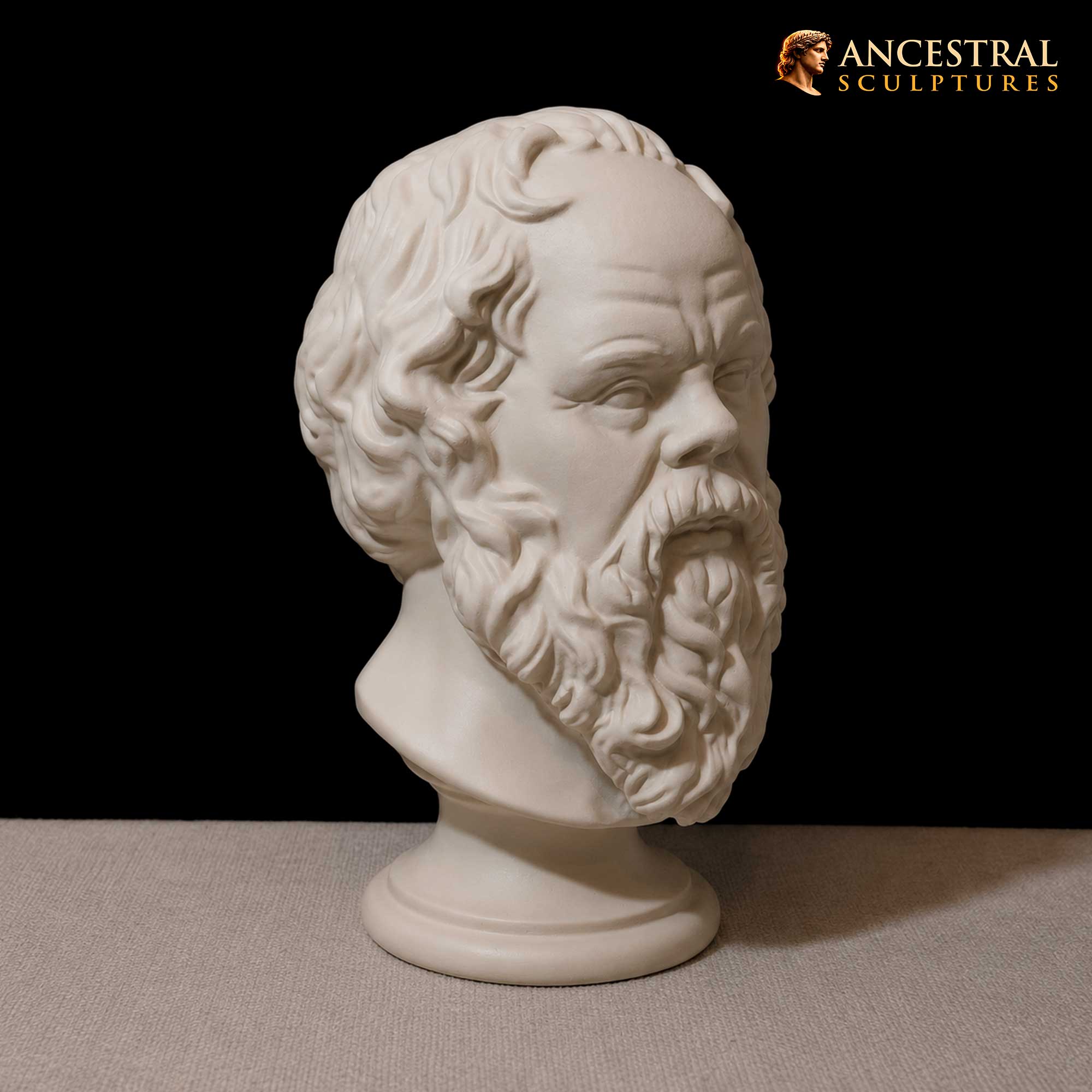 Socrates Bust from the Louvre Museum | Ancient Greek Philosopher Sculpture after Lysippos | Classical Hellenic Artwork - Image 2